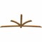 Ekena Millwork Davenport Rough Sawn Timber Gable Bracket, Western Red Cedar, 108"W x 45"H x 2"D x 4"F, 10/12 Pitch GBW108X45X0204DAV00RWR - alternate 4